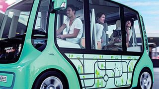 Neue Ideen für den Stadtverkehr: Auch der Micromax von Rinspeed ist mit einem Elektroantrieb von Linde MH ausgerüstet. (Foto: Rinspeed)