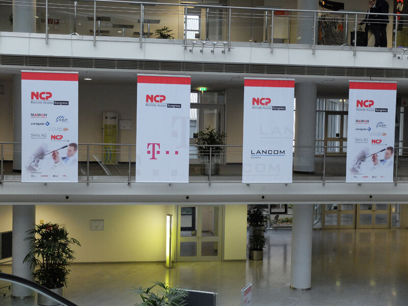 Das Messegelände in Nürnberg bot den perfekten Rahmen für den NCP-Remote-Access-Kongress. (Bild: NCP)