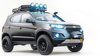 GM-Avtovaz stellt auf der Moskau Motorshow 2014 die Studie eines möglichen Nachfolgers des Lada Niva vor. Das Serienmodell könnte es ab dem Jahr 2016 geben. (Chevrolet/Luke Ray)