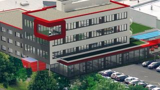 Gesamtansicht des Neubaus (Asecos)