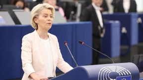 EU-Kommissionspräsidentin Ursula von der Leyen hat mit einem indirekten Seitenhieb auf die deutsche Fax-Kultur für Lacher im Europäischen Parlament gesorgt. (Bild: European Union 2024 - Source : EP)