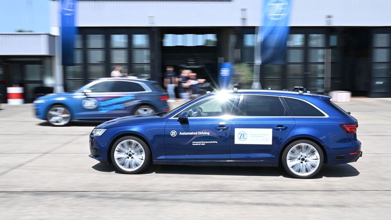 Versuchsträger des Zulieferers ZF für fortschrittliche ADAS-Funktionen.(Bild:  ZF Friedrichshafen)