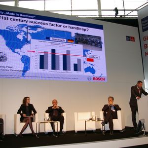 Experten aus der Industrie diskutierten das Thema „Made in Germany“ während der Hannover-Messe.