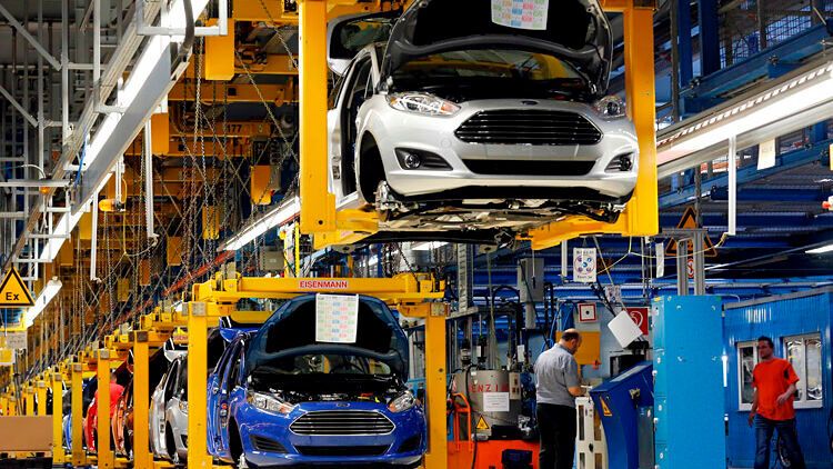 Schon in der vergangenen Woche lief die Fiesta-Produktion nur für zwei Tage.(Bild:  Friedrich Stark/Ford)