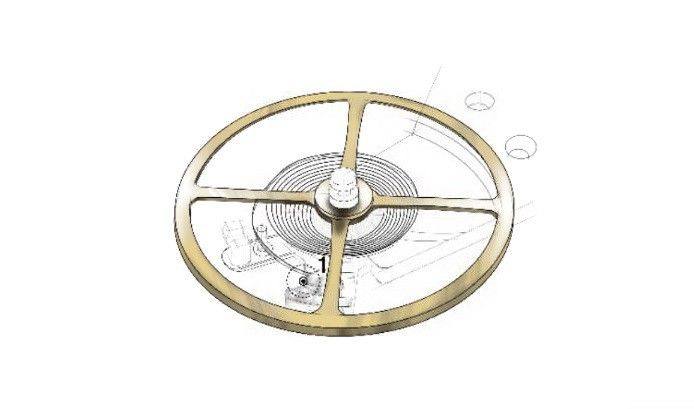 Fixation des spirales de balancier par une colle-UV nanocomposite conductrice pour mieux dissiper l’électricité statique. (Image: Horlovia Chemicals)