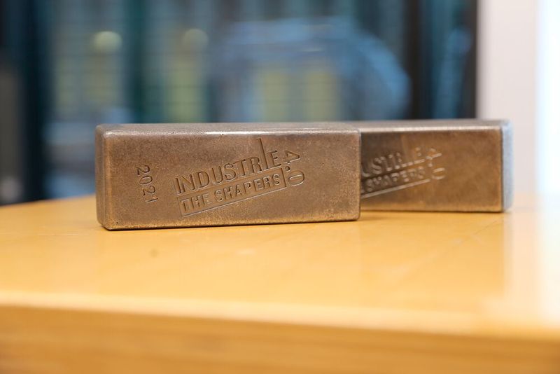 Les lingots du Prix Industrie 4.0 — The Shapers. (Source : Marina Hofstetter)