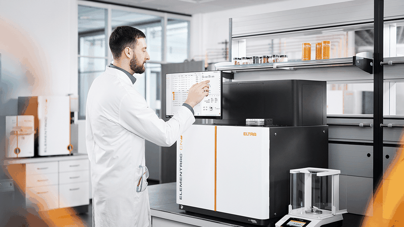 Der Element-Analysator von Eltra im Labor(Bild:  Eltra)