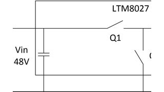 Bild 1:  Wandeln einer Spannung von 48 in 3,3 V in einer Stufe. (Analog Devices)