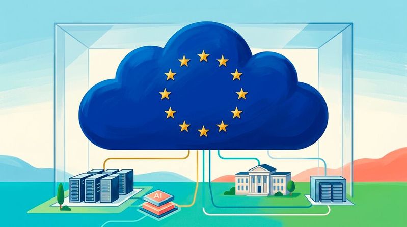 Gemeinsam wollen Conet und Stackit Kunden bei der Migration und dem Betrieb souveräner Cloud-Umgebungen für regulierte und sicherheitskritische Anwendungen unterstützen.(Bild:  Gemini / KI-generiert)