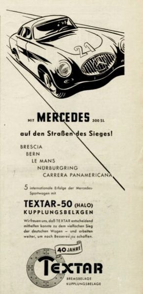 Mit erfolgreichen Marken bzw. Modellen schmückten sich Werbetexte schon vor vielen Jahrzehnten. (Bild: Textar)