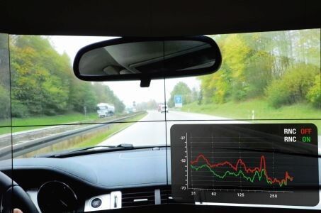 Schall gegen Schall: Das Road-Noise-Cancellation-System von Harman macht unerwünschten Fahrgeräuschen den Garaus. (Harman)