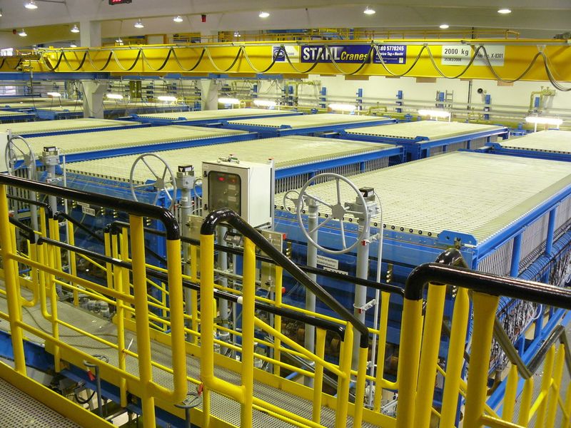 Membranelektrolyse-Anlage für die Chlor-Produktion in Gendorf. (Bild: Vinnolit)