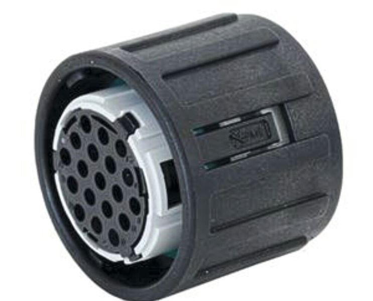 Bild 3:  Der APD-Steckverbinder mit 19 Positionen bildete die Grundlage für eine Lösung für ein Doppelkupplungsgetriebe für Traktoren.  (Bild: ITT Cannon)