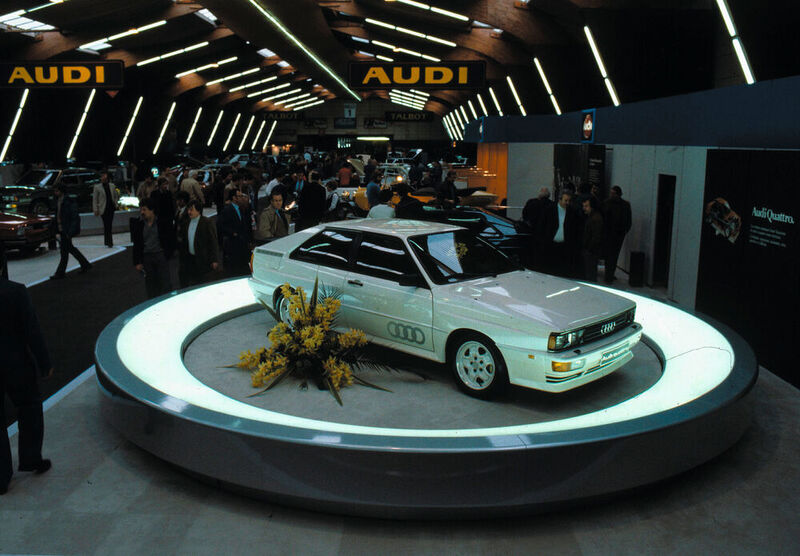 Der Ur-Quattro war teuer und selten und doch der Grundstein für den großen Erfolg des Quattro-Antriebs von Audi. (AUDI AG)