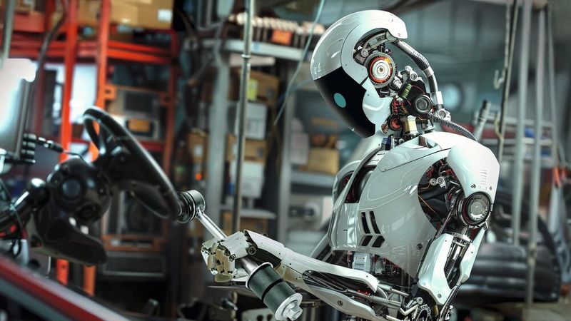 Präzise Bewegungen von humanoiden Robotern: dafür ist es entscheidend, die Stromaufnahme der zahlreichen Motoren präzise zu messen.(Bild:  Texas Instruments)