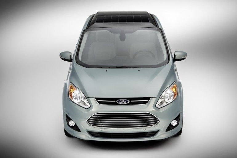 Der C-Max Solar Energi Concept von vorn (Bild: Ford)