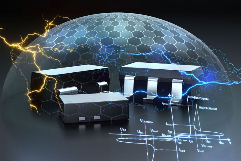 Überspannungsschutz: TVS-Dioden schützen Schaltungen vor gefährlichen Spannungsspitzen, die durch Blitzeinschläge oder elektrostatische Entladungen entstehen können. (Bild:  Würth Elektronik)