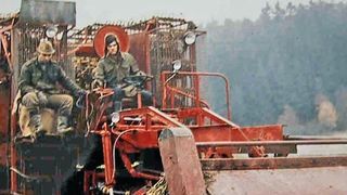 Das ist die erste Landmaschine, die der junge Paintner 1972 konstruierte. Der Rübenvollernter bestand hauptsächlich aus Komponenten vom Schrottplatz. (Paintner)