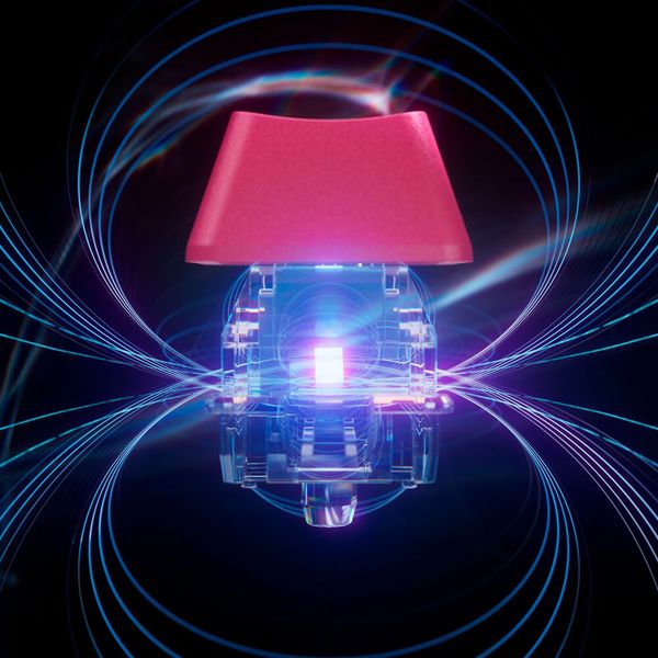 Logitech G setzt bei der Tastatur magnetische Analogschalter mit einstellbarem Druckpunkt und Rapid-Trigger-Funktion ein. (Bild: Logitech)