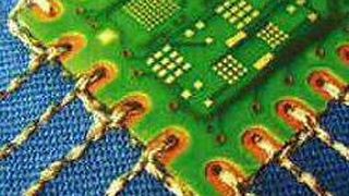 Textilintegrierte Systeme: Es mussten verschiedene elektrische Kontaktierungen und alternative Materialien entwickelt werden. Gerade der Übergang Textil zu Elektronik ist entscheidend. (Fraunhofer)