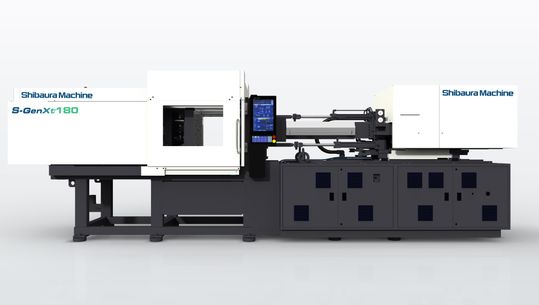Hydraulische horizontale Spritzgießmaschine S-GenXt180 der S-GenXt-Baureihe von Shibaura Machine.(Bild:  Shibaura Machine LWB)