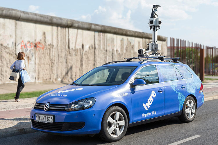Ähnlich wie bei Google unterhält auch die Nokia-Tochter eine Flotte von mit Kamerasystemen aufgerüsteten Fahrzeugen. (Foto: Here)