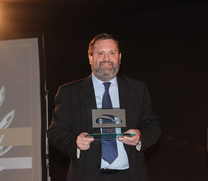 Bruno Vianello, der Präsident und Gründer von Texa nahm voller Stolt den Preis entgegen.  (Foto: Texa)