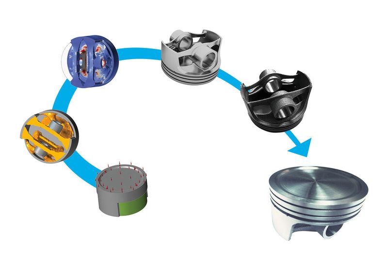 Hardmark optimization process 3D printed component (Bild: Altair, Hardmark)