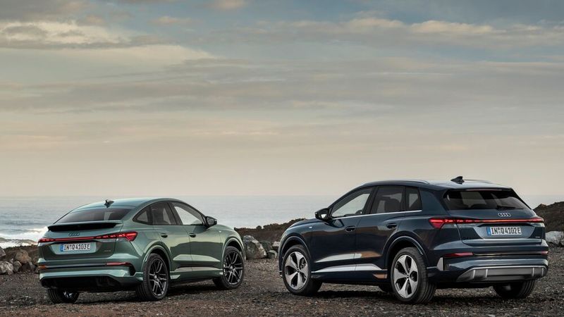 Aerodynamischer Feinschliff am Heck macht die Q4 E-Trons etwas effizienter. (Bild: Audi)