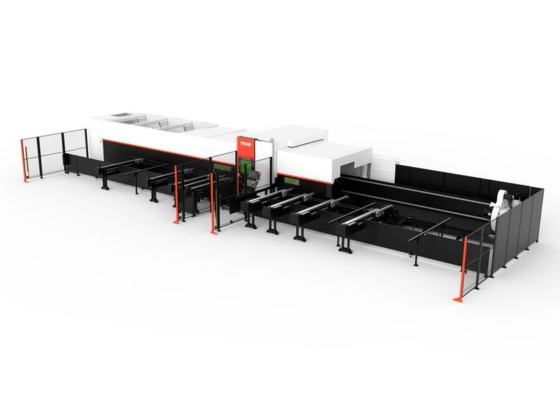 The FG-400 Neo, built for large-scale heavy-duty structural tube processing, will also be on display at Euroblech 2026. (Source: Mazak)
