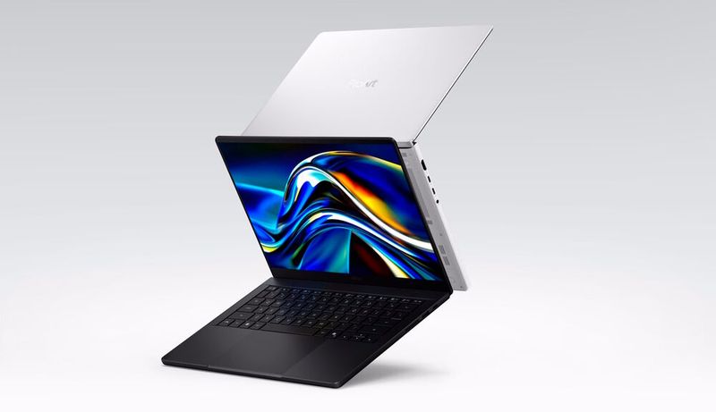 Das ProArt P14 mit einem 14 Zoll großen 3K-OLED-Display ist das kompakteste und mit einem Gewicht von 1,48 kg auch das leichteste RTX-Spark-Notebook auf dem Markt. (Bild: Asus)