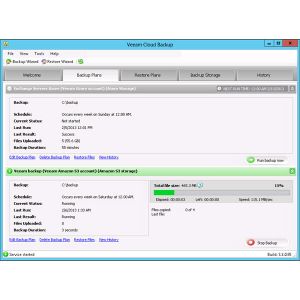Verwaltung von Backup-Plänen in Veeam Backup Cloud Edition