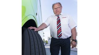 Vertraut auf das Conti-Pressurecheck-System: Dieter Harder, Technikleiter bei Joost´s Ostsee Express. (Henrik Matzen)