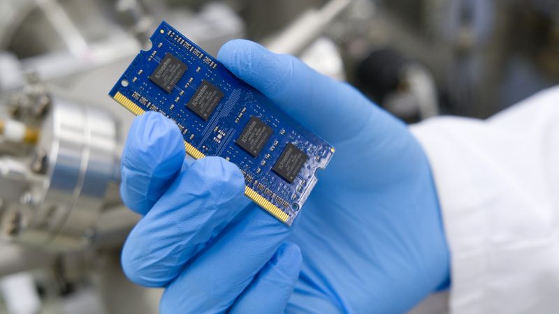 Die selbstpolarisierenden Polymerbeschichtungen könnten künftig in verschiedensten elektronischen Bauteilen zum Einsatz kommen.(Bild:  Uni Kiel/C. Anders)