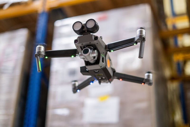 Doks Innovation ist mit „inventAIRy X“ nominiert – der Kombination einer Drohne, 1D- und 2D-Sensoren, einer 12-Megapixel-Kamera sowie der „doks.“-Software. (Doks.Innovation)