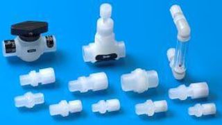 Reichelt Chemietechnik präsentiert den neuen Werkstoff mit seinen prägnanten Materialeigenschaften als neues Armaturenprogramm.  (Bild: Reichelt Chemietechnik)