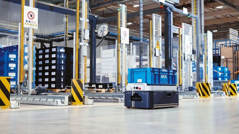 Mit Dynamic Safety verfolgt Sick das Ziel, Lösungen zu entwickeln, die einen flexibleren Einsatz von Robotern in dynamischen Umgebungen ermöglichen.(Bild:  Weidmüller)