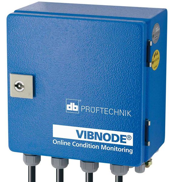 Das Dauerüberwachungssystem Vibnode erfasst den Gesamtzustand einer Maschine. Bild: Prüftechnik (Archiv: Vogel Business Media)