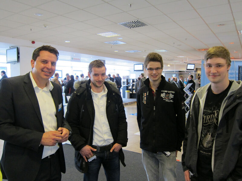 v. l. Kai Volmer, LG, mit dem Pleiger-Datenservice-Team Andreas Hilz, Nico Fenske und Florian Schulte (IT-BUSINESS)