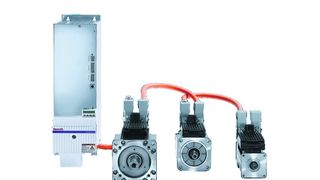 Bis zu 20 kompakte Servoantriebe des Typs Rexroth Indradrive Mi können Anwender über ein Hybridkabel sequenziell hintereinander schalten. (Archiv: Vogel Business Media)