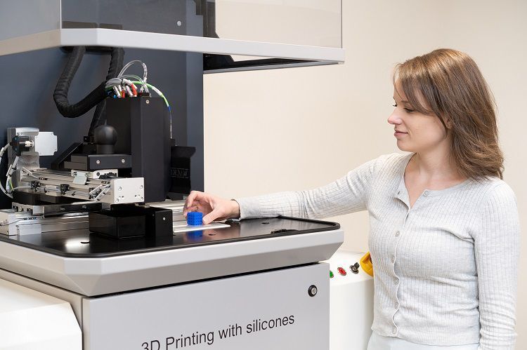 In Ann Arbor im Bundesstaat Michigan hat der Chemiekonzern Wacker sein erstes Aceo Open Print Lab in den USA in Betrieb genommen.  (Wacker)