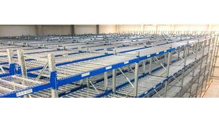 Das neue Verschieberegal im Gefahrstofflager von Greiwing bietet 3000 Palettenstellplätze für Bariumchlorid. (Greiwing)