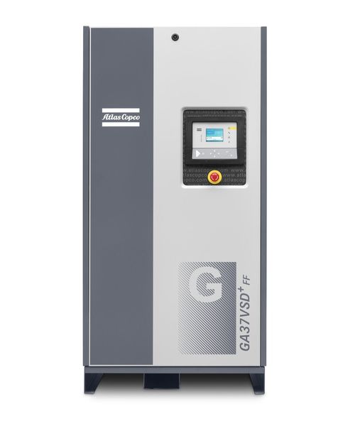 ... Ein Permanentmagnetmotor und die Drehzahlregelung ermöglichen Energieeinsparungen von durchschnittlich 50 %. (Bild: Atlas Copco)