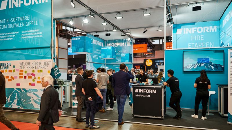 Ein zentrales Thema am Messestand war das Thema „Explainable AI“.(Bild:  Inform)