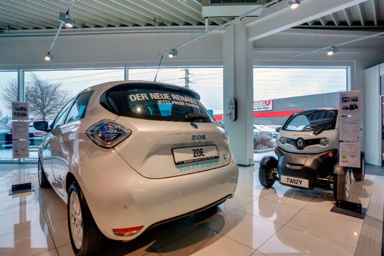 Für den Renault Zoe gibt es eine eigene Verkaufsfläche. (Foto: Dresdener Auto)