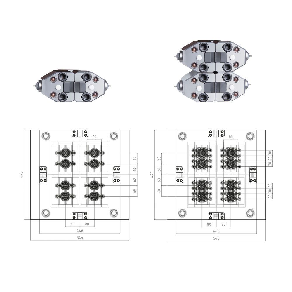 Side injection valve gate nozzle enables compact moulds Picture 1 / 2