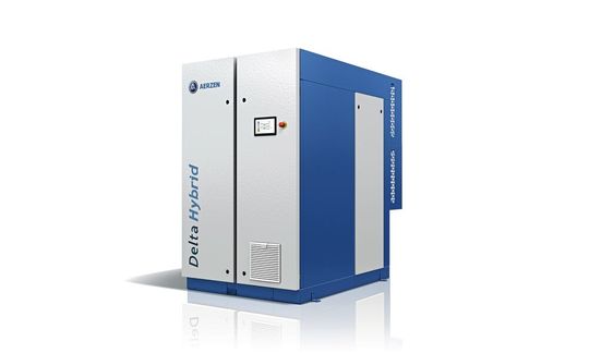 Die beiden neuen Baugrößen D11S und D16S ergänzen die Schraubengebläse der Baureihe Delta Hybrid im unteren Volumenstrombereich(Bild:  Aerzen)