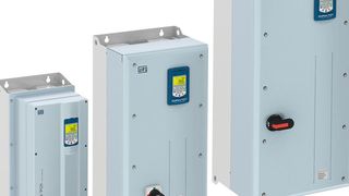 Die Baugrößen B bis E der HLK-Frequenzumrichter CFW701 sind in Gehäusen in Schutzart IP55 erhältlich. (Bild: WEG)