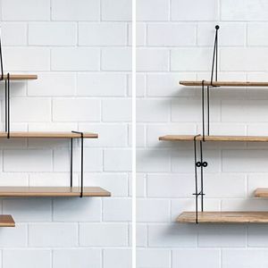 Der 1. Platz beim Plagiarius-Wettbewerb ging in diesem Jahr an das modulare Wandregalsystem „Link“. Links ist das Originalprodukt von Studio Hausen (Hamburg) abgebildet. Es wird aus FSC-zertifiziertem Massivholz aus nachhaltiger Fortwirtschaft hergestellt. Die Fälschung (rechts) eines deutschen Möbel-Filialisten, der EU-weit tätig ist, wir hingegen tropisches Mangoholz niederer Qualität verwendet. Der Möbelfilialist zeigte sich einsichtig, hat laut der Aktion Plagiarius den Verkauf gestoppt, Restbestände vernichtet und Umsatzzahlen genannt.(Bild:  Aktion Plagiarius e.V.)