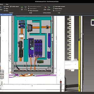 Der digitale Zwilling des Schaltschranks (hier in Eplan Pro Panel) dient als Basis, um Kabelverbindungen einfach zu planen.(Bild:  Eplan)